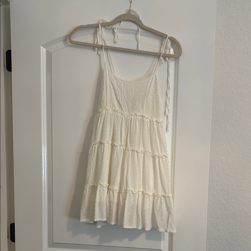 SHEIN Cream Mini Dress